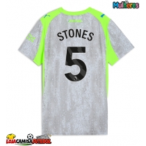 Camisa de Futebol Manchester City John Stones #5 Equipamento Alternativo Mulheres 2025-26 Manga Curta